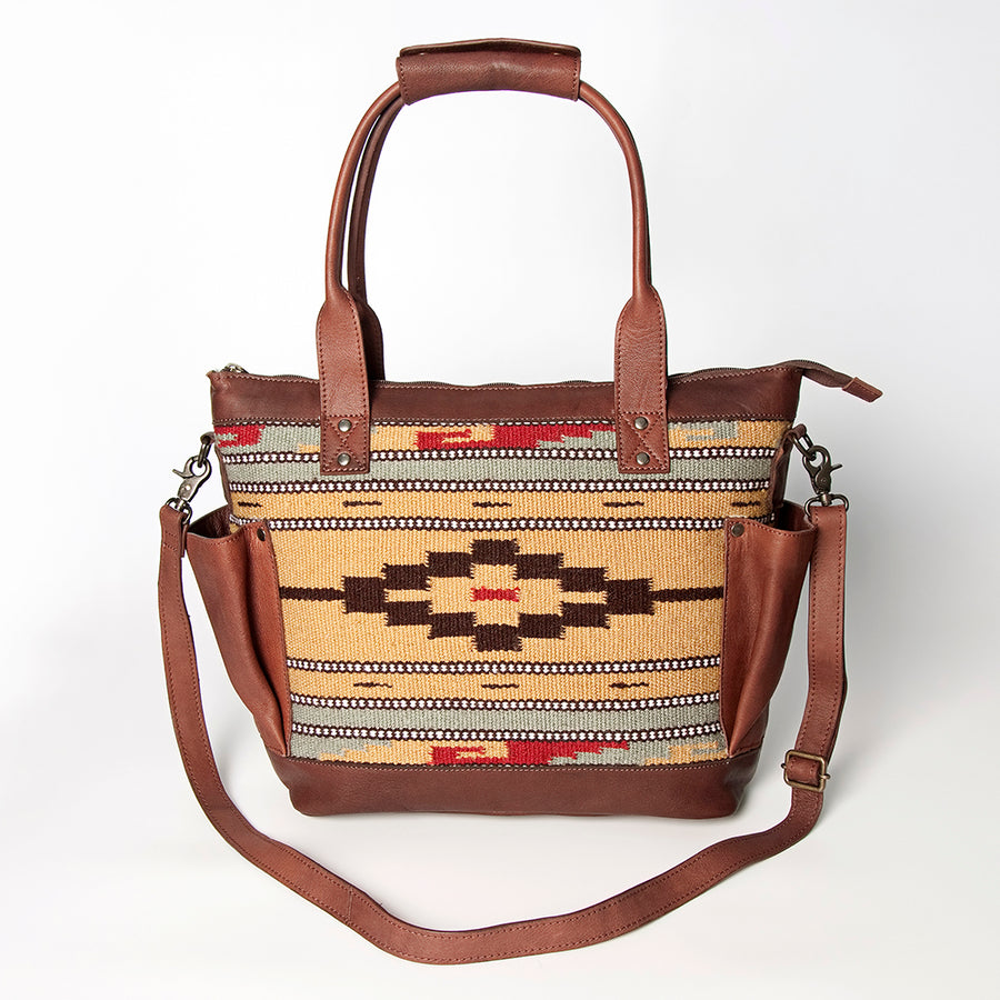 American Darling Tote Saddle Blanket Genuine Leather Western Women Bag Handbag Purse | Travel Bags Cute College Casual for