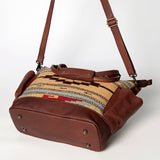 American Darling TOTE Upcycled Wool Genuine Leather women bag western handbag purse