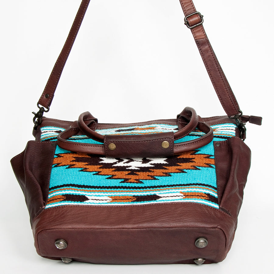 American Darling Tote Saddle Blanket Genuine Leather Western Women Bag Handbag Purse | Travel Bags Cute College Casual for