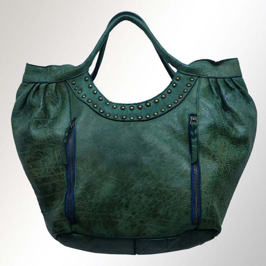 Never Mind Nmbgm101A Tote Vintage Handmade Genuine Cowhide Leather Women Bag Western Handbag Purse