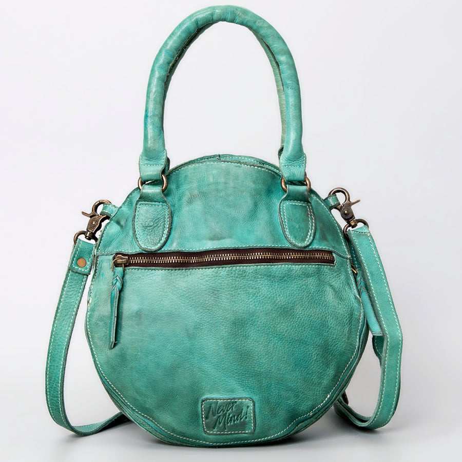 Never Mind Nmbgm112A Tote Vintage Handmade Genuine Cowhide Leather Women Bag Western Handbag Purse