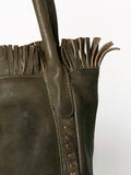 Never Mind Nmbgm110B Tote Vintage Handmade Genuine Cowhide Leather Women Bag Western Handbag Purse