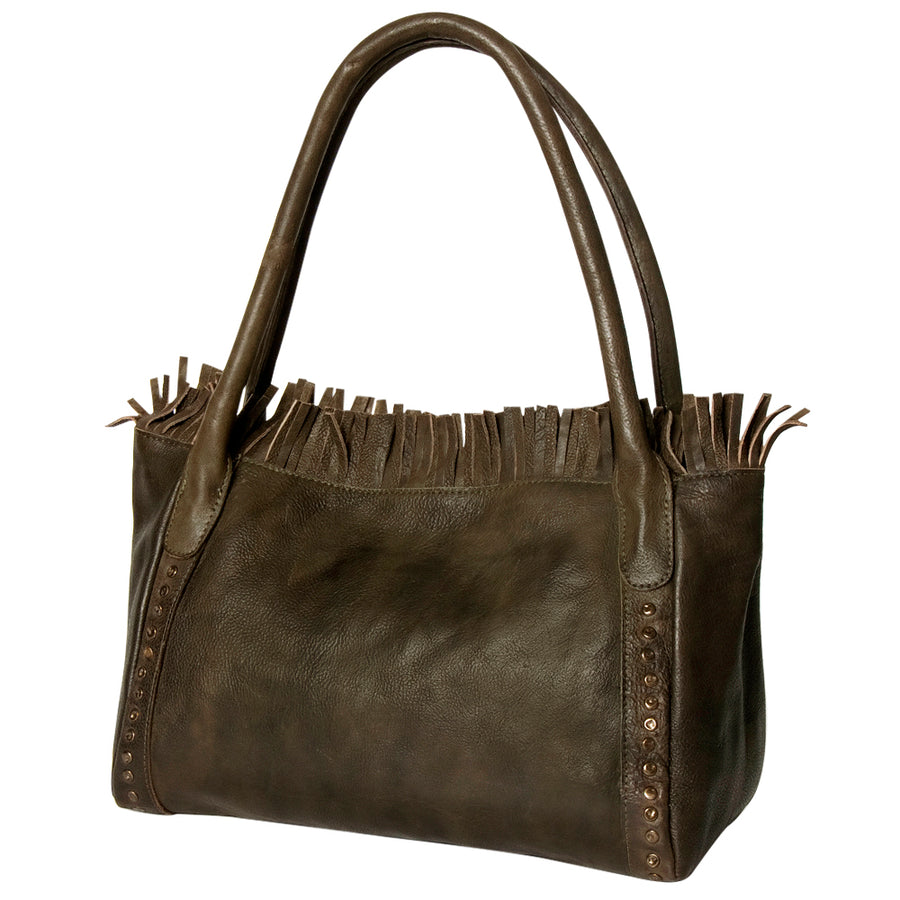 Never Mind Nmbgm110B Tote Vintage Handmade Genuine Cowhide Leather by Hilason – Cowboy and equestrian accessories
