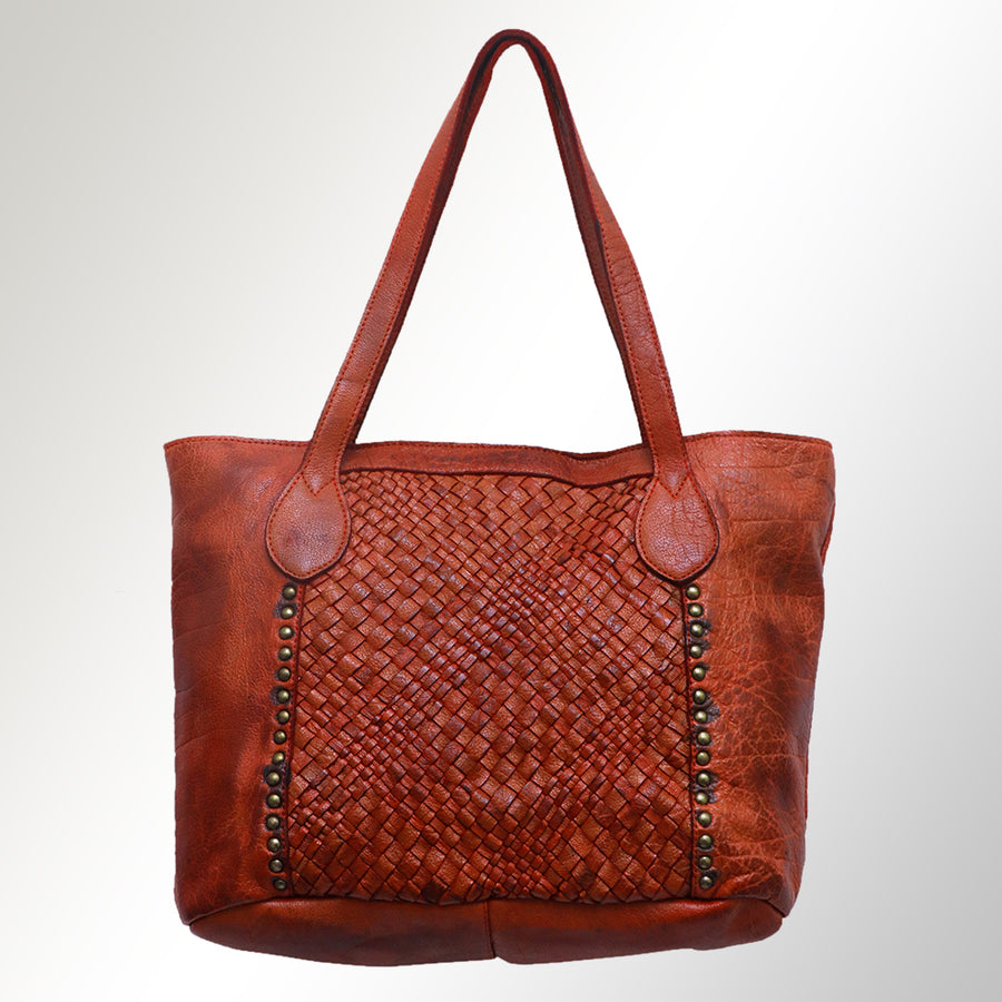 Never Mind Nmbgm103D Tote Vintage Handmade Genuine Cowhide Leather Women Bag Western Handbag Purse