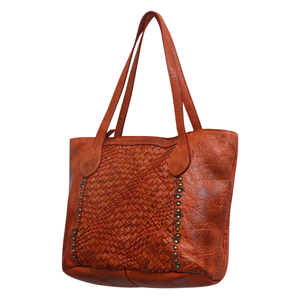 Never Mind Nmbgm103D Tote Vintage Handmade Genuine Cowhide Leather by Hilason – Cowboy and equestrian accessories