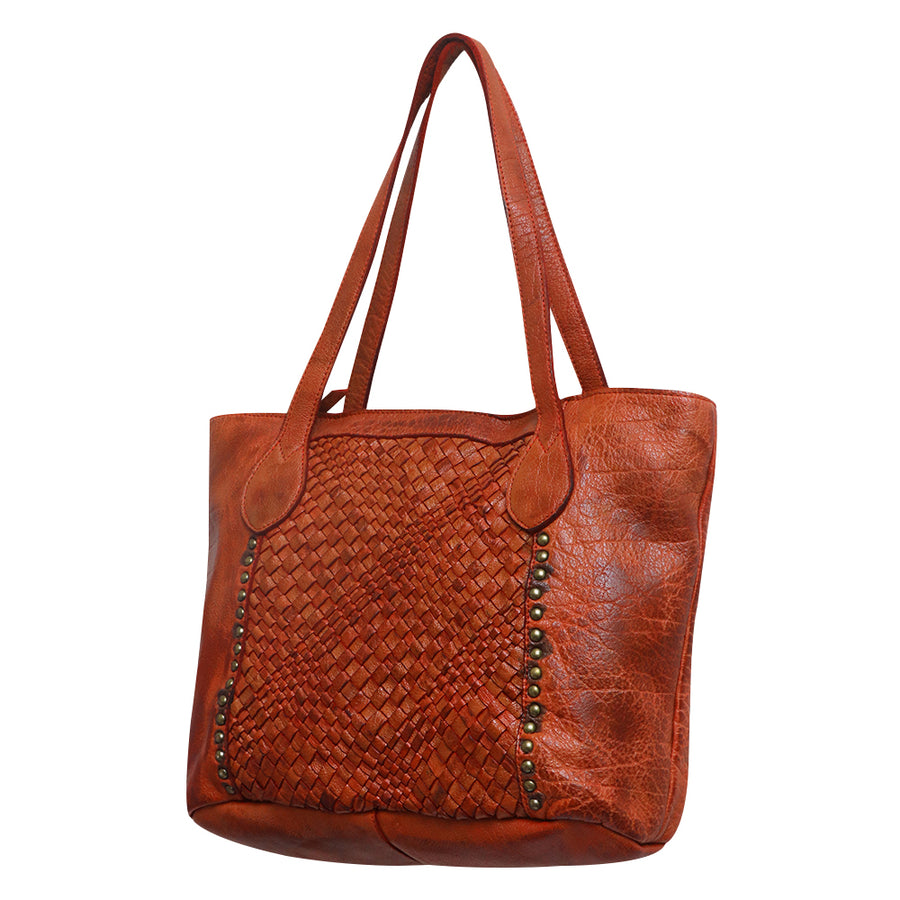 Never Mind Nmbgm103D Tote Vintage Handmade Genuine Cowhide Leather by Hilason – Cowboy and equestrian accessories