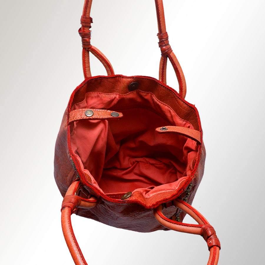Never Mind Nmbgm111B Tote Vintage Handmade Genuine Cowhide Leather Women Bag Western Handbag Purse