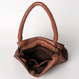 Never Mind Nmbgm105C Tote Vintage Handmade Genuine Cowhide Leather Women Bag Western Handbag Purse