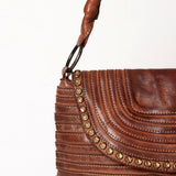 Never Mind Nmbgm105C Tote Vintage Handmade Genuine Cowhide Leather Women Bag Western Handbag Purse