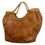 Never Mind Nmbgm101D Tote Vintage Handmade Genuine Cowhide Leather Women Bag Western Handbag Purse