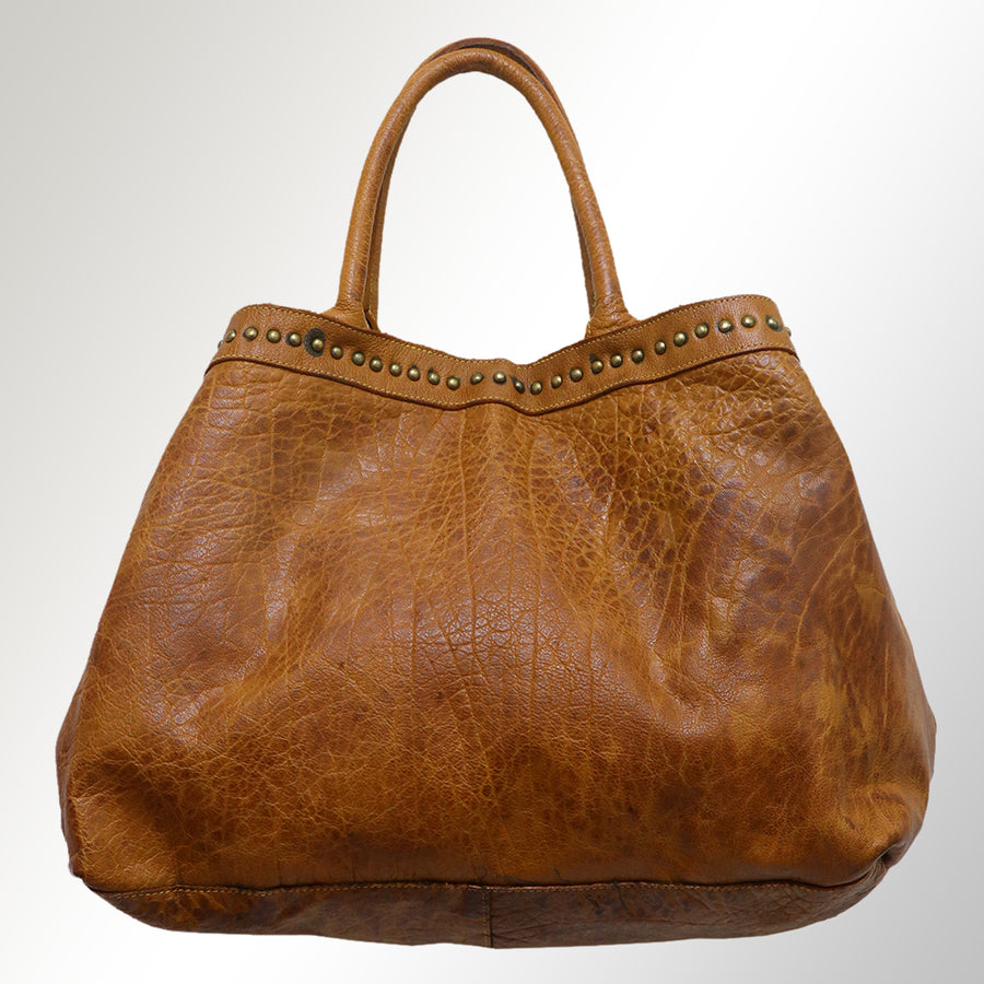 Never Mind Nmbgm108C Tote Vintage Handmade Genuine Cowhide Leather Women Bag Western Handbag Purse