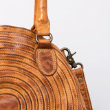 Never Mind Nmbgm112C Tote Vintage Handmade Genuine Cowhide Leather Women Bag Western Handbag Purse