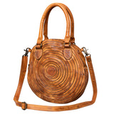 Never Mind Nmbgm112C Tote Vintage Handmade Genuine Cowhide Leather Women Bag Western Handbag Purse