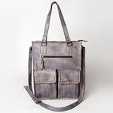 Never Mind Nmbg111B Tote Vintage Handmade Genuine Cowhide Leather Women Bag Western Handbag Purse