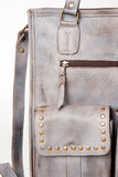 Never Mind Nmbg111B Tote Vintage Handmade Genuine Cowhide Leather Women Bag Western Handbag Purse