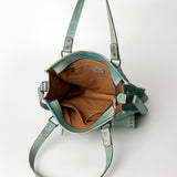 Never Mind Nmbg111C Tote Vintage Handmade Genuine Cowhide Leather Women Bag Western Handbag Purse