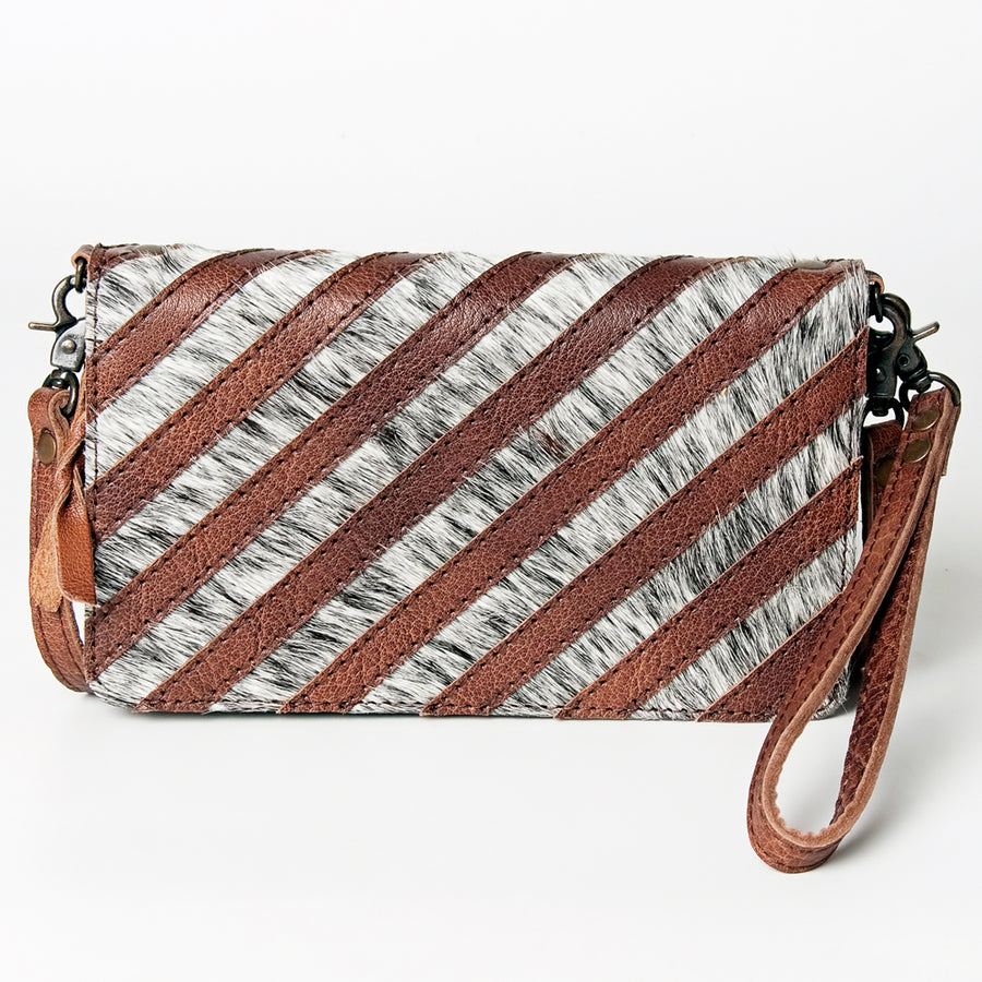 American Darling Organiser Bag Handcrafted from Crocodile Embossed Genuine Leather with YKK Zipper and Detachable Strap