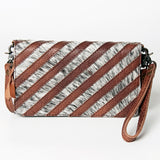 American Darling Organiser Bag Handcrafted from Crocodile Embossed Genuine Leather with YKK Zipper and Detachable Strap