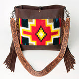 American Darling Large Crossbody Saddle Blanket Genuine Leather Western Women Bag Handbag Purse | Travel Bags College Casual