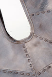 Never Mind Nmbg112B Tote Vintage Handmade Genuine Cowhide Leather Women Bag Western Handbag Purse