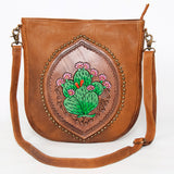 American Darling Large Crossbody Hand Tooled Genuine Leather women bag western handbag purse