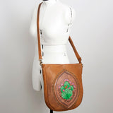 American Darling Large Crossbody Hand Tooled Genuine Leather women bag western handbag purse