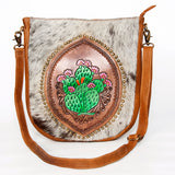 American Darling Large Crossbody Hand Tooled Genuine Leather women bag western handbag purse