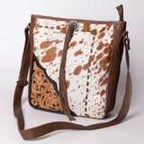 American Darling Cross Body Hand Tooled Hair on-Genuine Leather Western Women Bag Handbag Purse | Crossbody for Cute