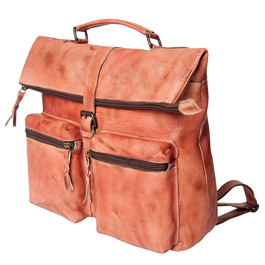 Never Mind Nmbg134C Backpack Vintage Handmade Genuine Cowhide Leather by Hilason – Cowboy and equestrian accessories