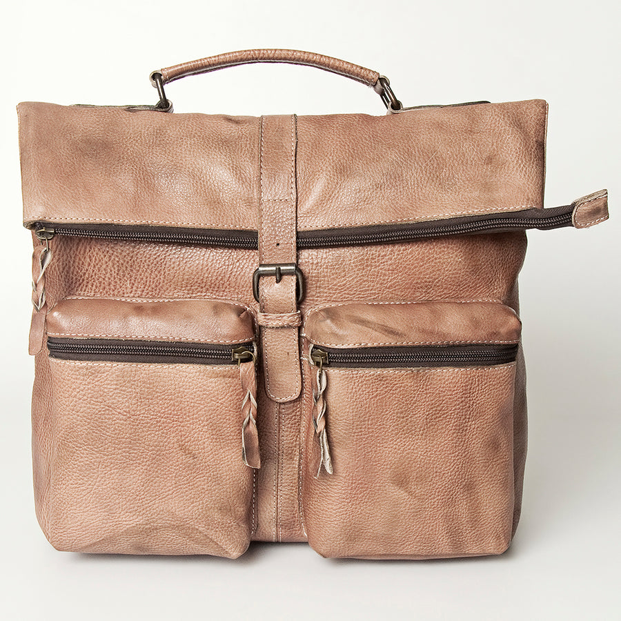 Never Mind Nmbg134D Backpack Vintage Handmade Genuine Cowhide Leather Women Bag Western Handbag Purse