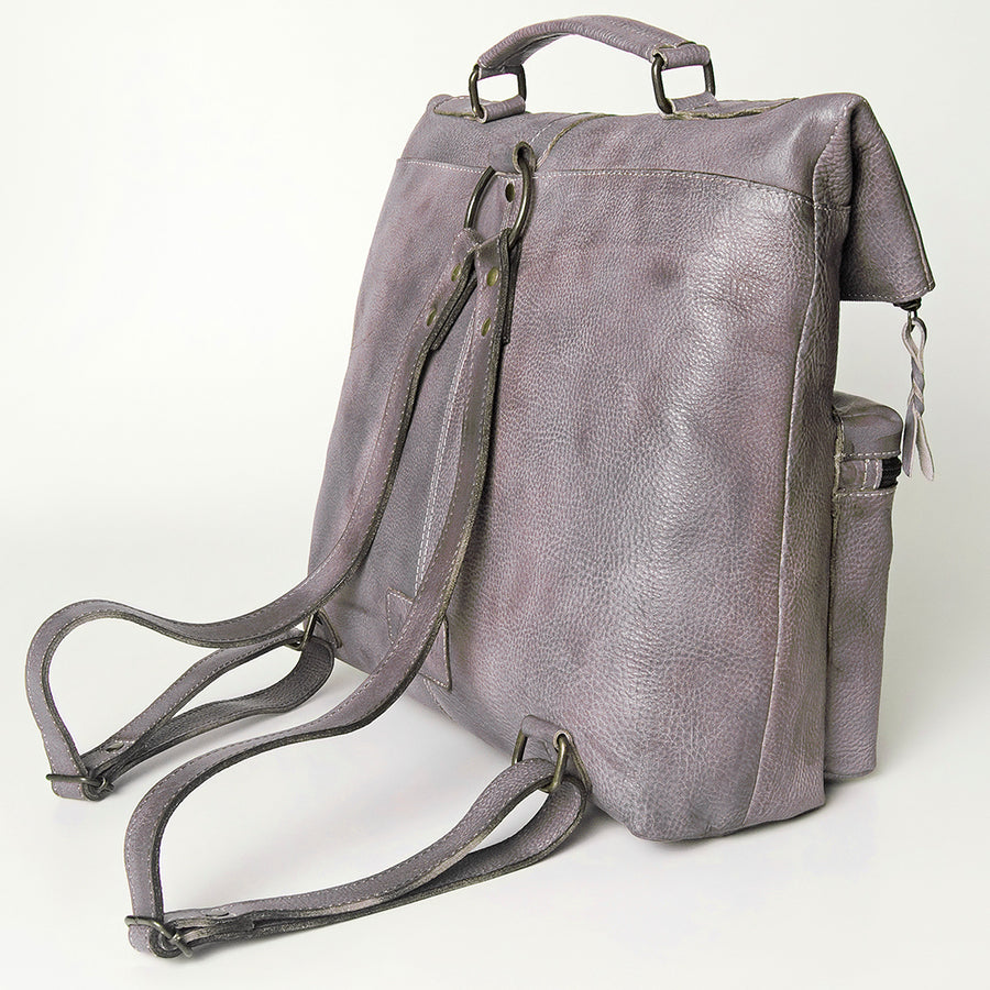 Never Mind Nmbg134E Backpack Vintage Handmade Genuine Cowhide Leather Women Bag Western Handbag Purse