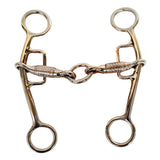 BAR H EQUINE  Western Horse 5 In Mouth Stainless Steel Short Gag Bit