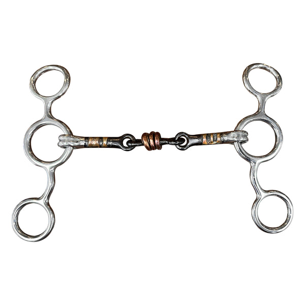 HILASON H. Gag Bit Mouthpiece is 5 Inch with Solid Stainless Metal – by Hilason – Cowboy and equestrian accessories