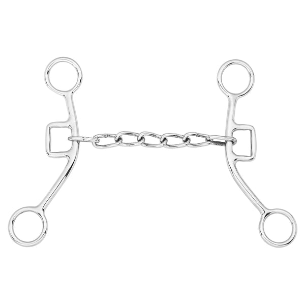 HILASON Western Light Fixed Cheek Chain Bit Stainless Steel for Training - Uhorse