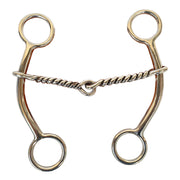 Hilason Western Horse Goostree Twisted Wire 5 In Mouthpiece Curb Bit Stainless Steel
