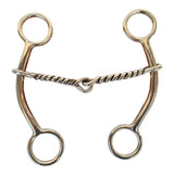 Bar H Equine Western Horse Goosetree Twisted Wire 5 In Mouthpiece Curb Bit Stainless Steel