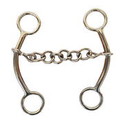 Bar H Equine Western Horse Goostree 5 In Mouthpiece Chain Curb Bit Stainless Steel