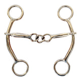 Bar H Equine Horse Goosetree Twisted Wire Middle 5 In Mouthpiece Curb Bit Stainless Steel