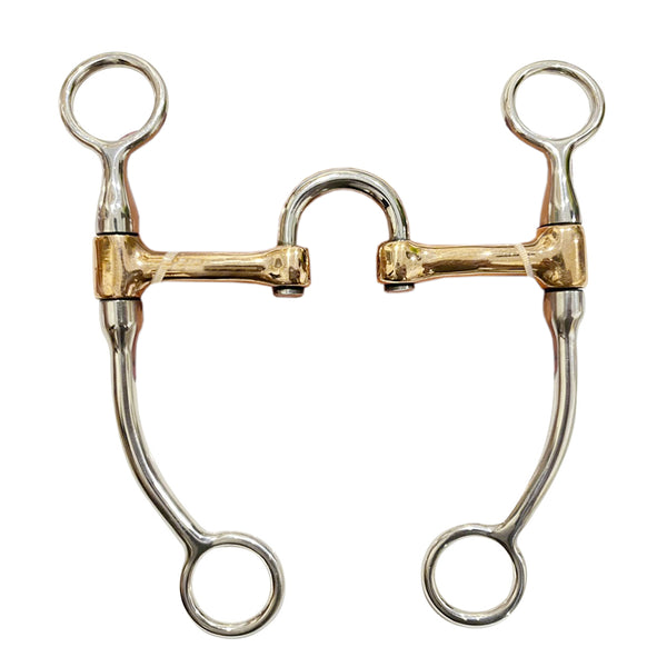 HILASON Western Horse 5 Inch Mouthpiece Copper Correction Stainless Steel Bit - Uhorse