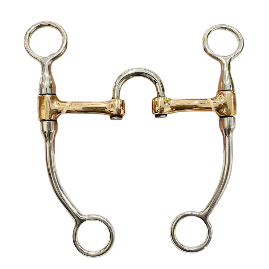 HILASON Western Horse 5 Inch Mouthpiece Copper Correction Stainless Steel Bit - Uhorse