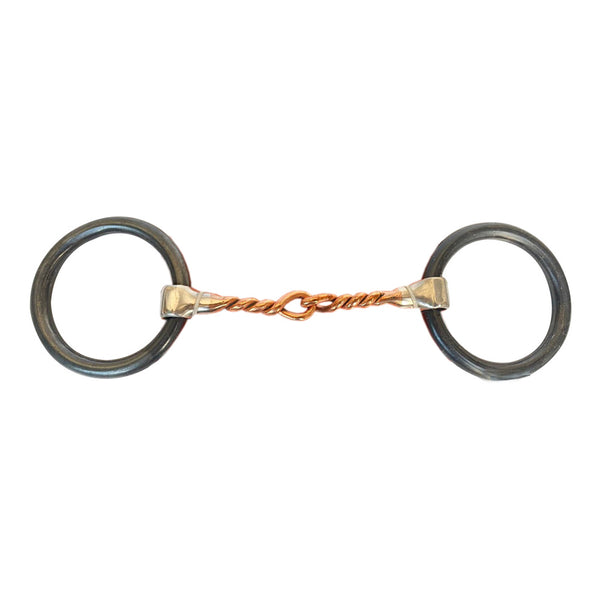 HILASON W. H. Snaffle Bit Mouthpiece 5 Inch Copper Wire SS Metal – by Hilason – Cowboy and equestrian accessories