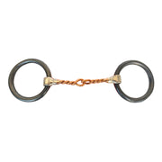 HILASON Western Horse Snaffle Bit Mouthpiece 5 Inch Twisted Copper Wire SS Metal | Horse Bits Western Walking Training Equine for horses