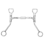 HILASON Horse Bit Western Shank Curb Bit Stainless Steel Barrel with Roller | Bits Walking Training Equine for horses