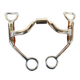BAR H EQUINE Horse Snaffle Bit Mouthpiece is 5 Inch Solid Stainless Metal