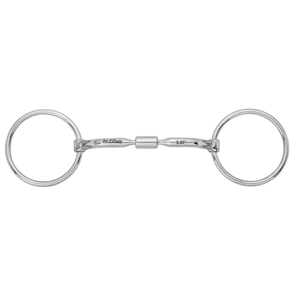 BAR H EQUINE Loose O Ring Snaffle with Comfort Mouthpiece & Copper by Hilason – Cowboy and equestrian accessories