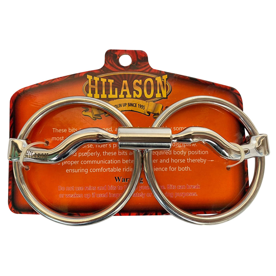BAR H EQUINE 5 In Mouth medium Port Loose O Ring Horse Bit Stainless Steel | Horse Bit - Uhorse