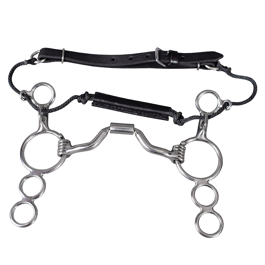 HILASON medium Port Stainless Steel O Ring Combination Elevator Bit with leather strap - Uhorse