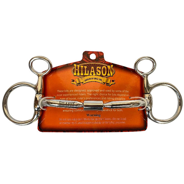 BAR H EQUINE 5 In Mouth Snaffle Bit Stainless Steel Western Horse Bits - Uhorse