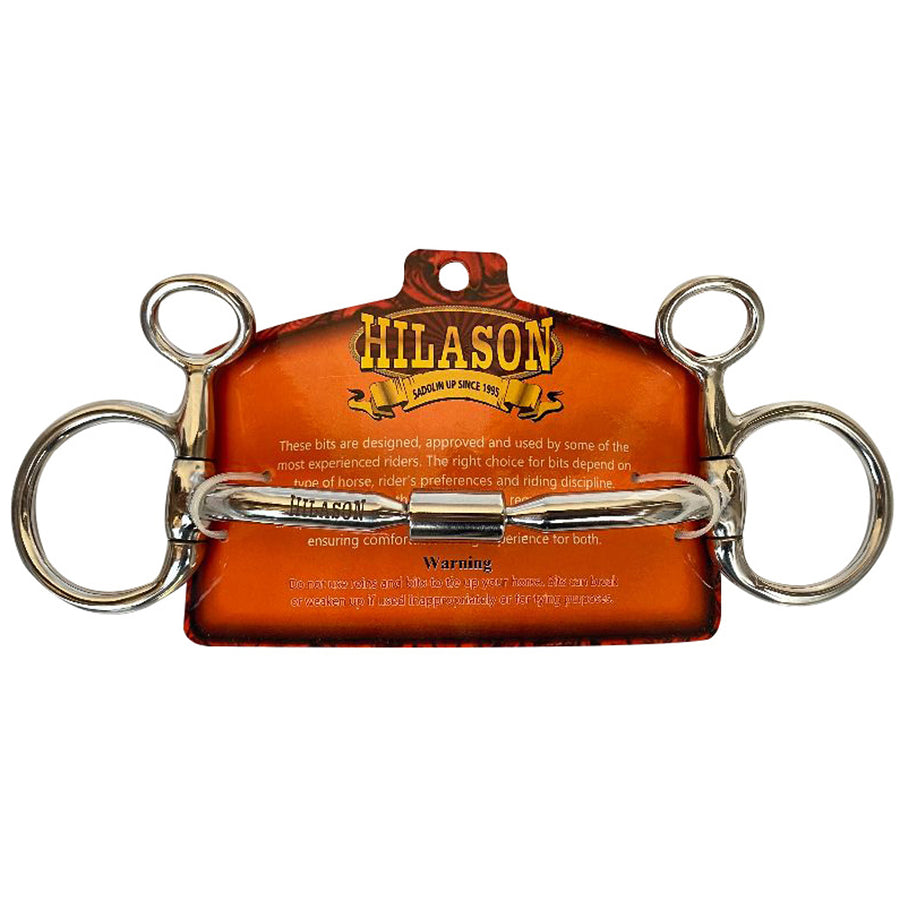 BAR H EQUINE 5 In Mouth Snaffle Bit Stainless Steel Western Horse Bits - Uhorse