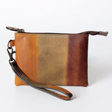 Never Mind Nmbgz114A Wristlet Vintage Handmade Genuine Cowhide Leather Women Bag Western Handbag Purse